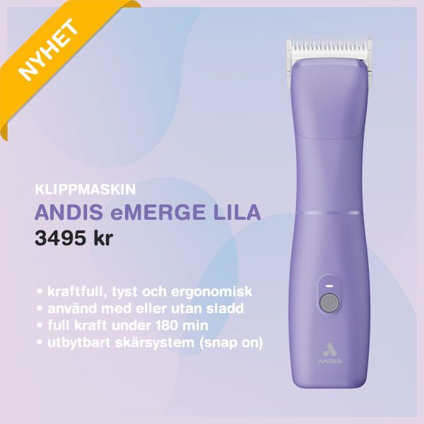 Klippmaskin Andis eMERGE Lila