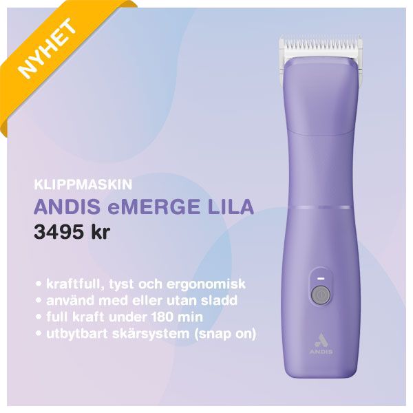 Klippmaskin Andis eMERGE Lila